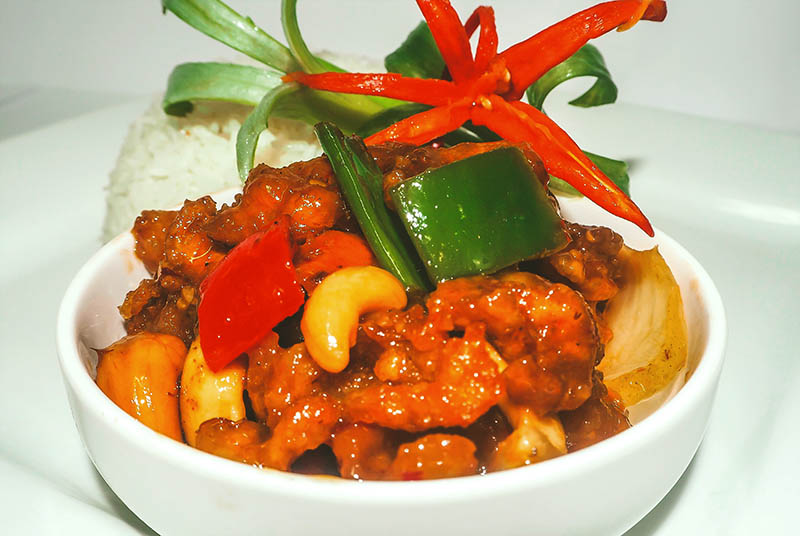 7. Fritert kjøtt i chilipaste